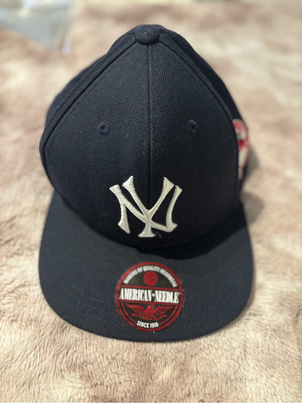 American Needle New York Yankees Fitted Hat Navy MLB Baseball Cap